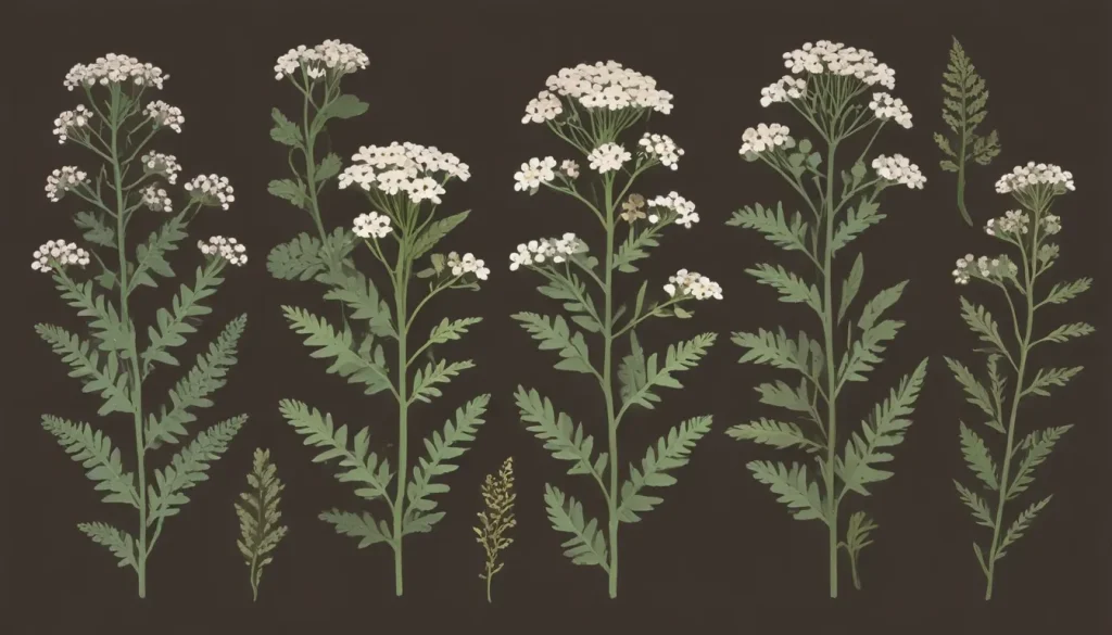 achillea growing yarrow in the perennial garden 8c4d2025