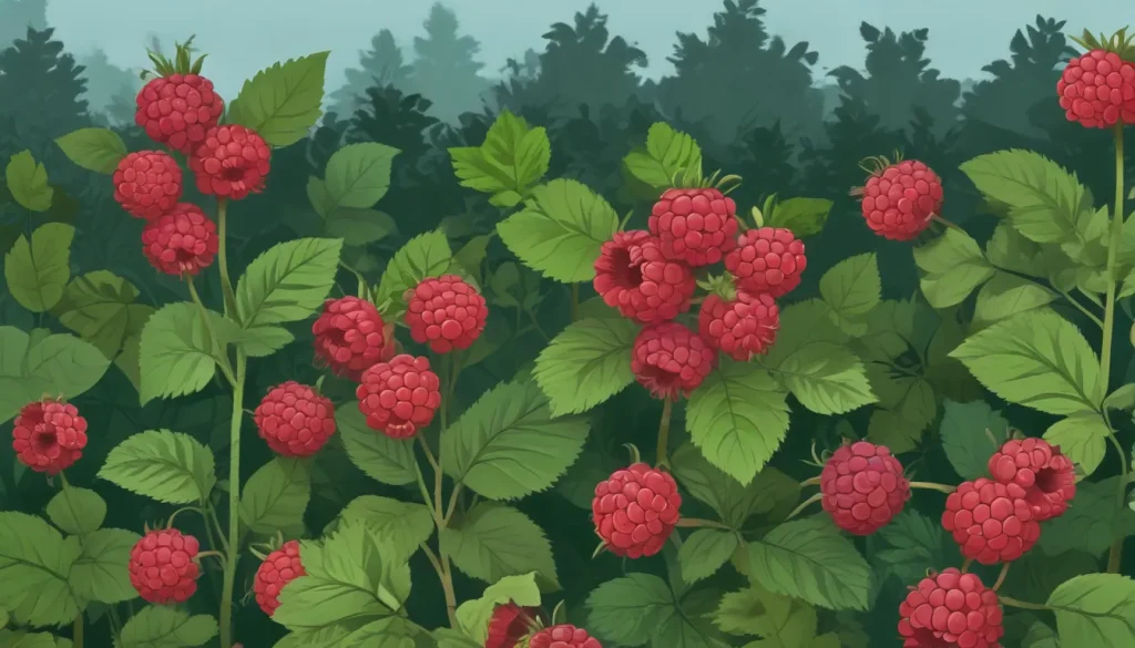 growing wild raspberry bushes cb898e1f