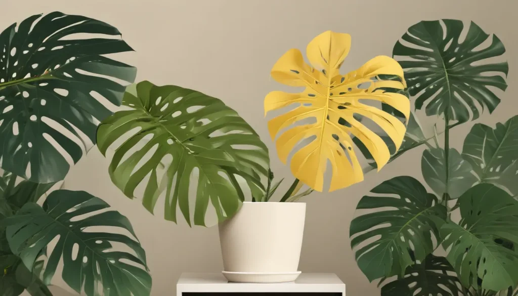 monstera adansonii yellow leaves ebb2d5de