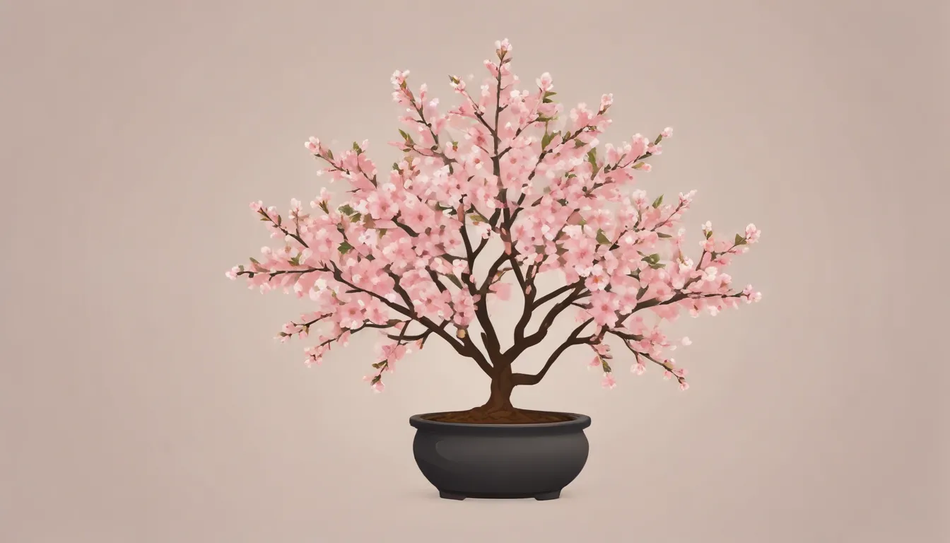 pink flowering almond bush b81eb629