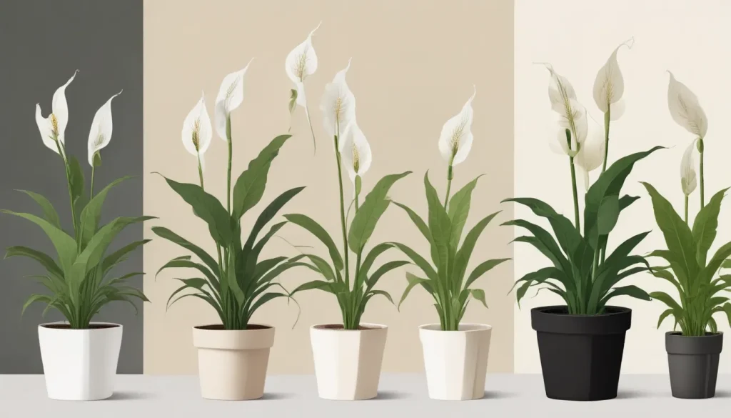 variegated peace lily domino 09701604